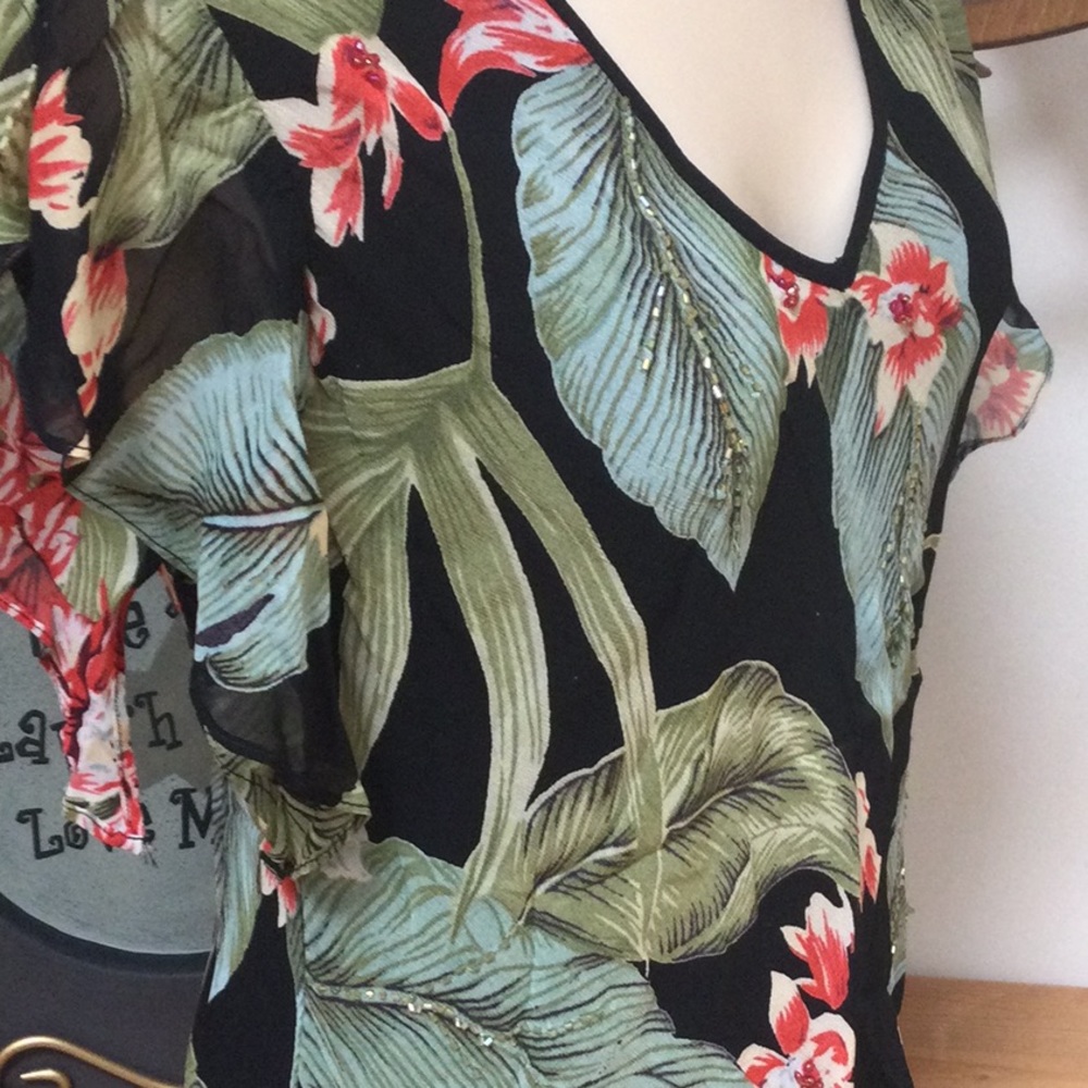 NWT Soft Flowing Nostalgia Blouse and Matching Skirt Sz M - Picture 7 of 8